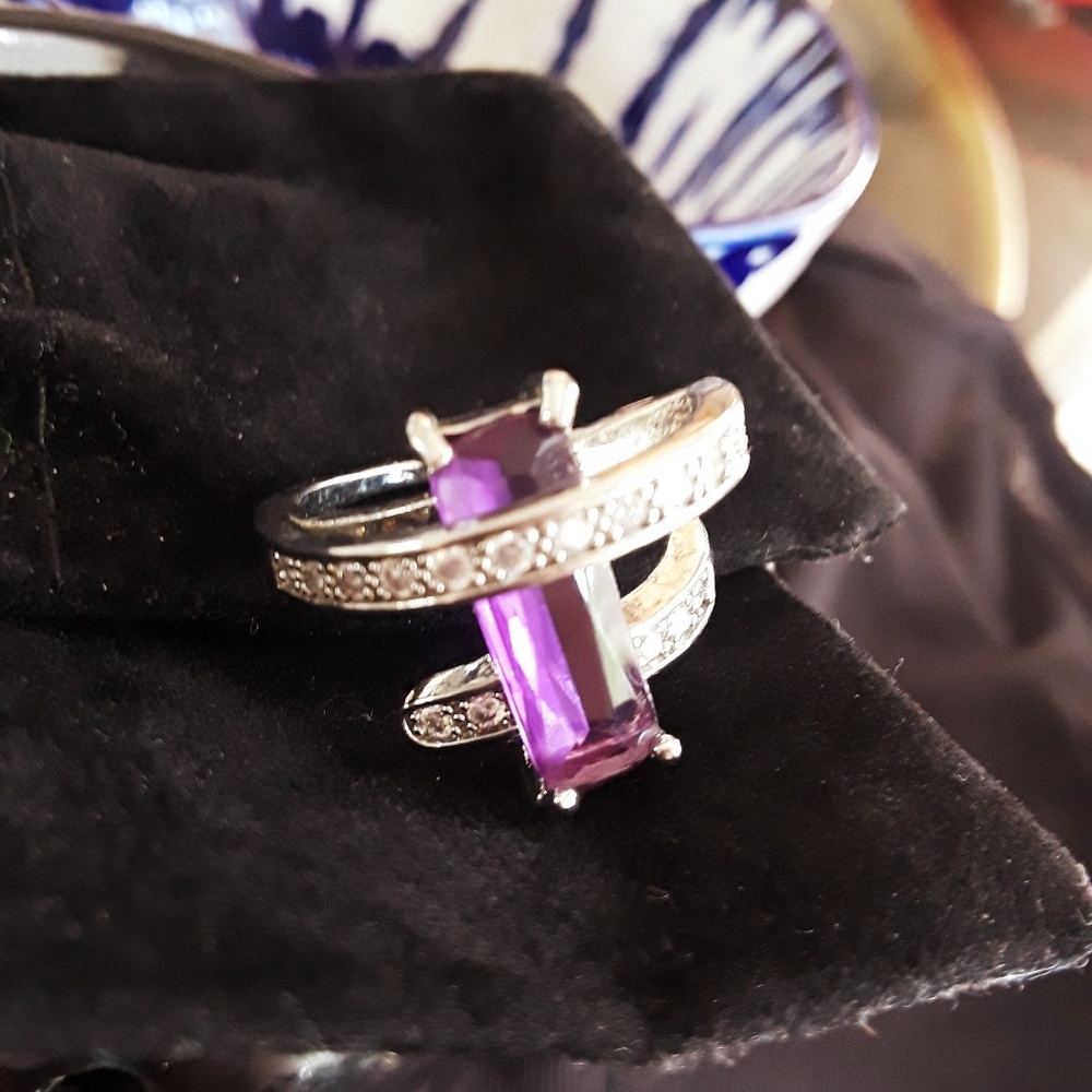 💜 Authentic Amethyst Deco Ring 💜